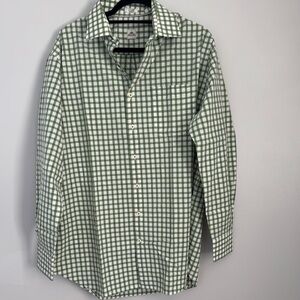 Peter Millar White Casual Gingham Shirt